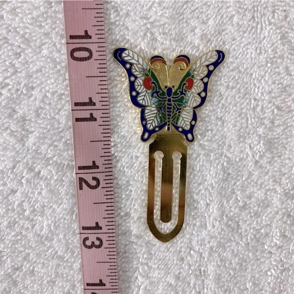 5/$35 Vintage Colourful Metal Butterfly Bookmark - Picture 3 of 7